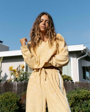 Sun Palm Terry Pullover Sweatshirt – Gold Coast