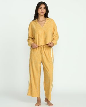 Sun Palm Terry Pullover Sweatshirt – Gold Coast