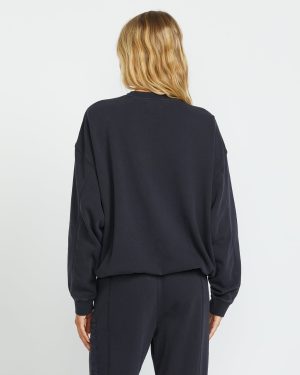 So Typical Kendal Crew Sweatshirt – Black Pebble