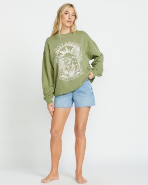 Ride In Crew Sweatshirt – Avocado