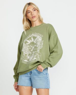 Ride In Crew Sweatshirt – Avocado