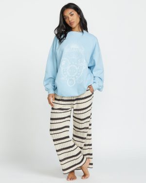 Ride In Crew Sweatshirt – Washed Chambray