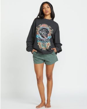 Ride In Crew Sweatshirt – Black Sands