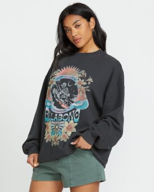 Ride In Crew Sweatshirt – Black Sands