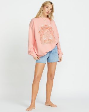 Ride In Crew Sweatshirt – Peach Kiss