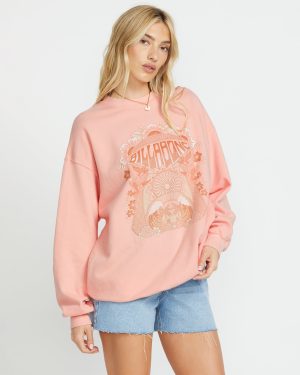 Ride In Crew Sweatshirt – Peach Kiss