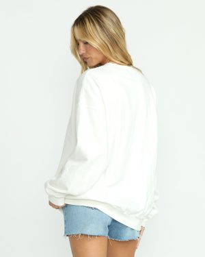 Ride In Crew Sweatshirt – Salt Crystal