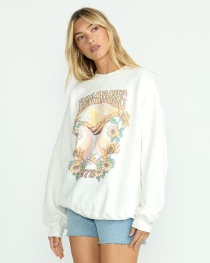 Ride In Crew Sweatshirt – Salt Crystal
