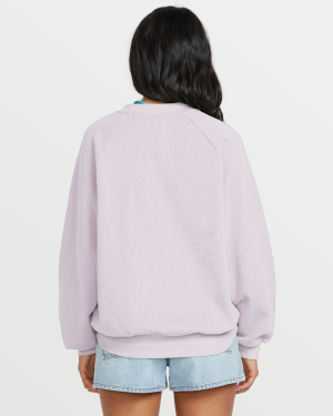 The Waves Crew Sweatshirt  – Amethyst Smoke