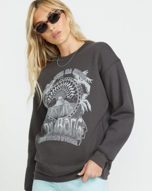 Palm Classics Crew Sweatshirt – Off Black