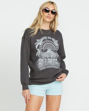 Palm Classics Crew Sweatshirt – Off Black