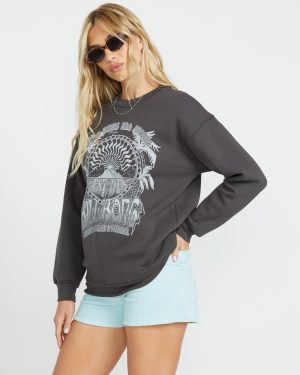 Palm Classics Crew Sweatshirt – Off Black