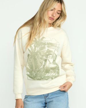 Paradise Awaits Crewneck Sweatshirt – Whitecap