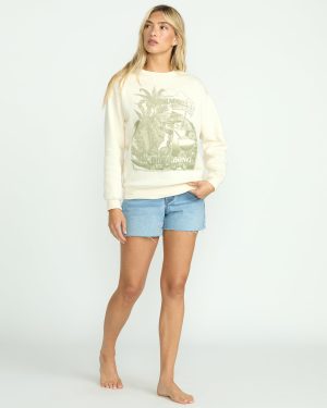 Paradise Awaits Crewneck Sweatshirt – Whitecap