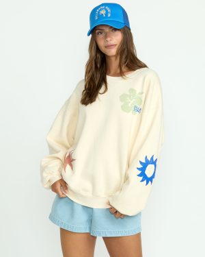 Water Signs Kendal Crewneck Sweatshirt – Whitecap