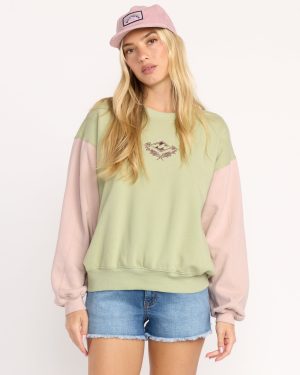The Original Vibes Kendal Crewneck Sweatshirt – Pistachio