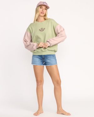 The Original Vibes Kendal Crewneck Sweatshirt – Pistachio
