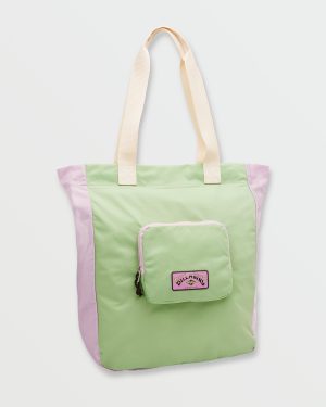 Lightweight Packable Tote Bag – Pistachio