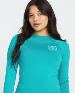 Sol Searcher Rashguard – Blue Lagoon