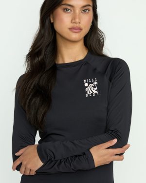 Sol Searcher Long Sleeve Rashguard – Black Pebble