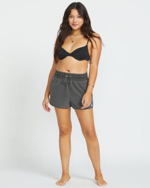 Sol Searcher Boardshorts – Black Pebble