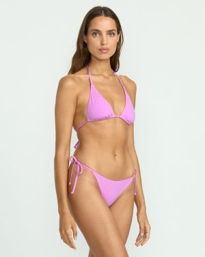 Sol Searcher Multi Triangle Bikini Top – Bright Rose