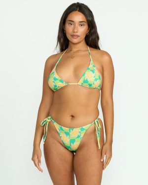 Trippin On Sun Multi Triangle Bikini Top – Multi
