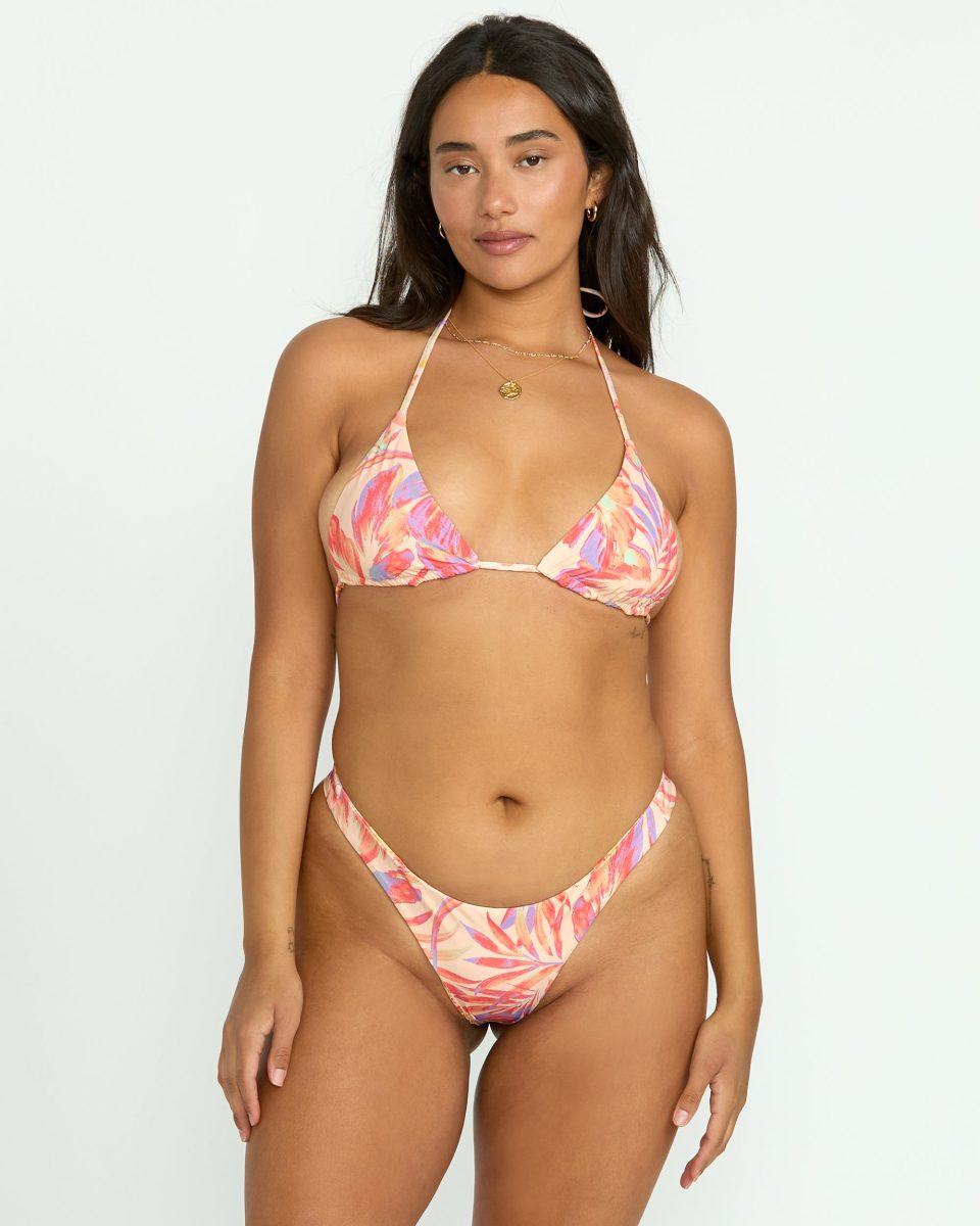 Tropic Wave Reversible Multi Tri Bikini Top - Multi