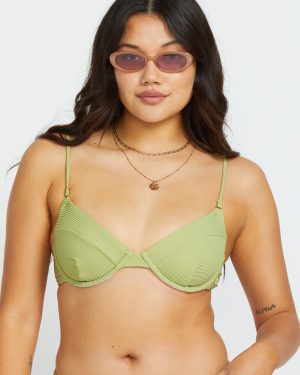 Tanlines Morgan Underwire Bikini Top – Avocado