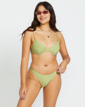 Tanlines Morgan Underwire Bikini Top – Avocado