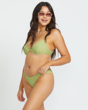 Tanlines Morgan Underwire Bikini Top – Avocado