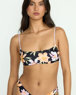 Twin Sol Reversible Jaclyn Crop Bikini Top – Multi