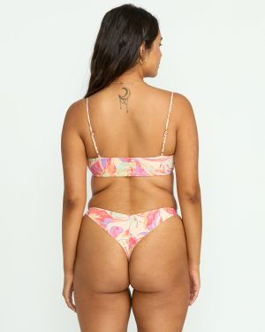 Tropic Wave Reversible Jaclyn Crop Bikini Top – Multi