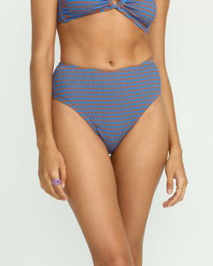 Summer High Stripe Maui Bikini Bottom – Multi