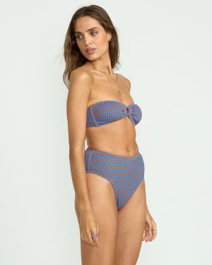 Summer High Stripe Maui Bikini Bottom – Multi