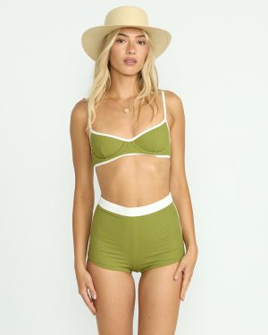 Sunrays Surf Short Bikini Bottom – Ranger Green