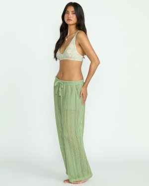 Tropic Beach Cover-Up Pants – Pistachio