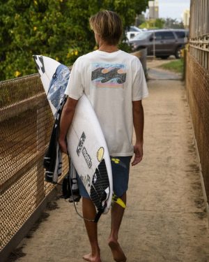 Crayon Wave Premium Tee – Off White