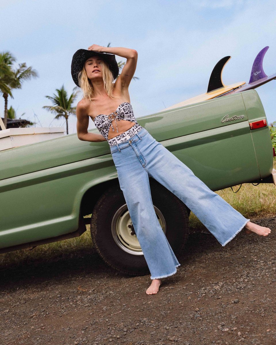 Free Fall High-Waist Pants - Surf Spray