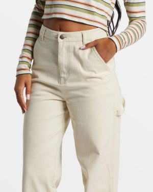 Collet Carpenter Denim Pant – White Cap