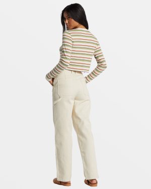 Collet Carpenter Denim Pant – White Cap