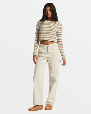 Collet Carpenter Denim Pant – White Cap