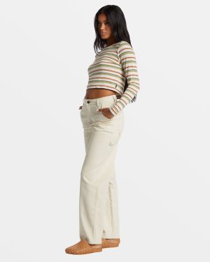 Collet Carpenter Denim Pant – White Cap