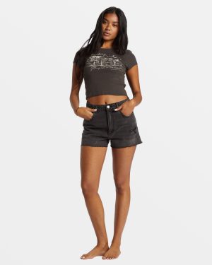 High Tides Denim Shorts – Fade To Black
