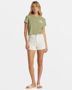 Free Fall Corduroy Shorts – White Cap
