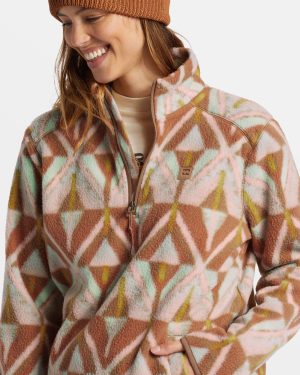 A/Div Boundary Mock 3 Half-Zip Pullover Sweatshirt – Sandalwood