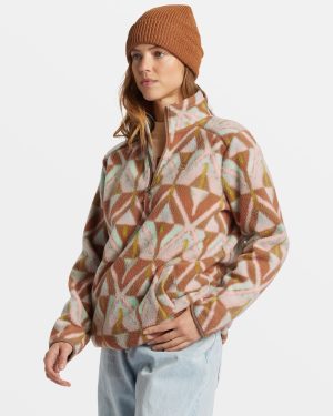 A/Div Boundary Mock 3 Half-Zip Pullover Sweatshirt – Sandalwood