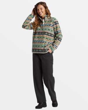 A/Div Boundary Mock 3 Half-Zip Pullover Sweatshirt – Salty Sage