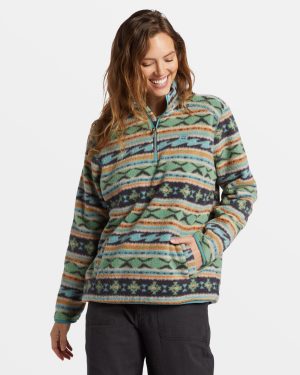 A/Div Boundary Mock 3 Half-Zip Pullover Sweatshirt – Salty Sage