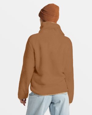 Switchback Mock Neck Fleece – Sandalwood